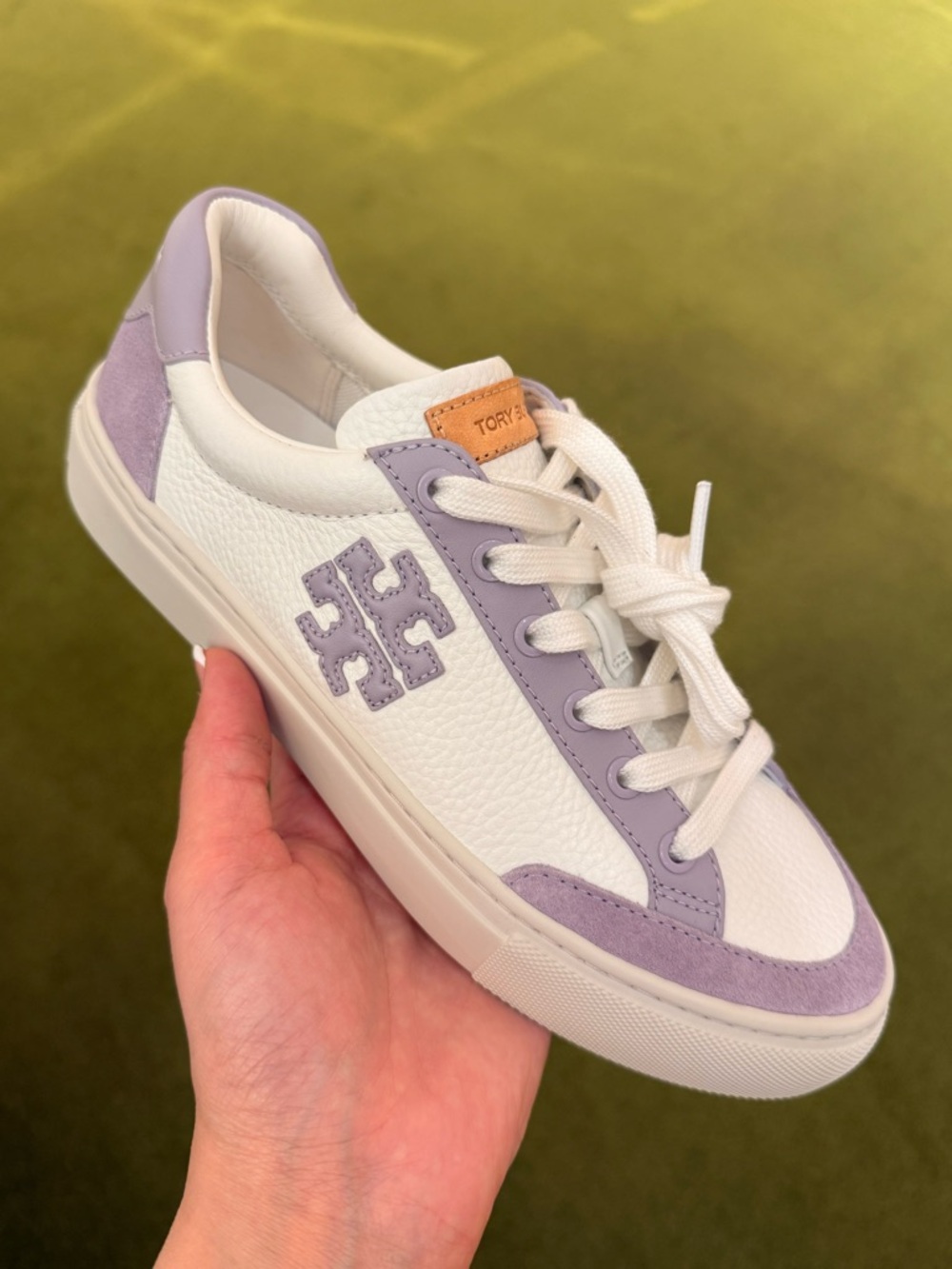 Tory Burch Color Block Sneakers, Purity / Lilac‎